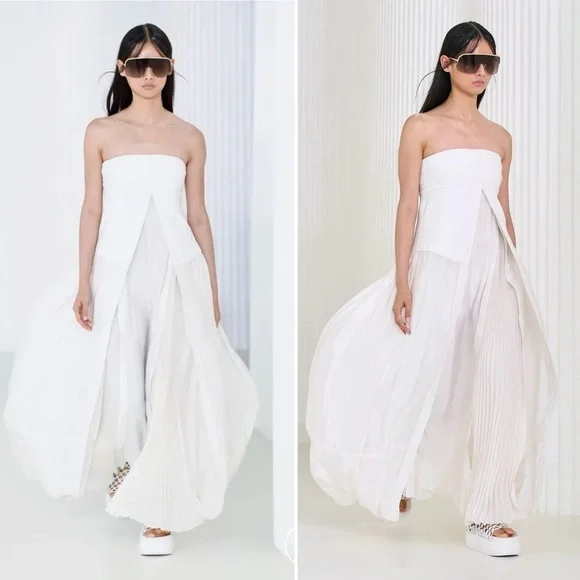 Jonathan Simkhai Ala Parachute Dress - White Size 4 - Picture 11 of 15